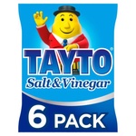 Tayto Salt & Vinegar Crisps 6 Pack (25 g)